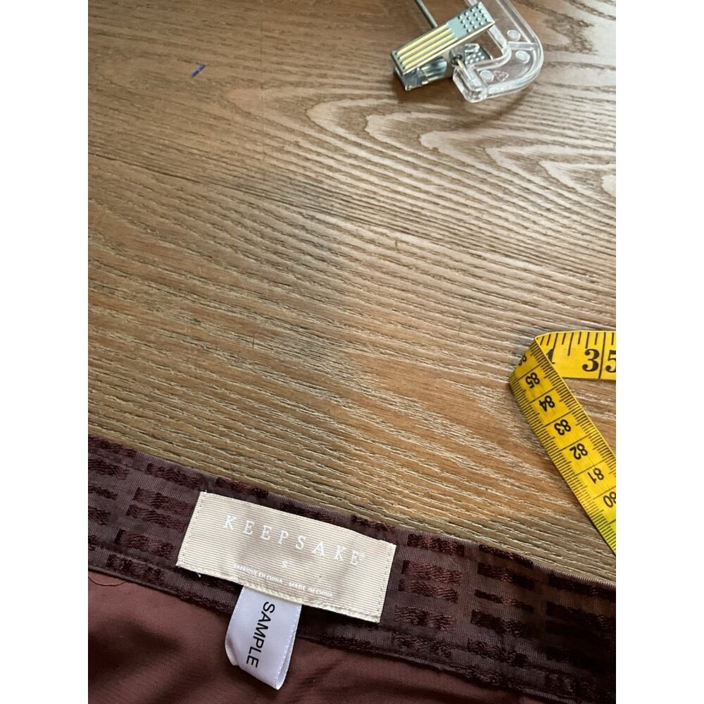 Keepsake Revolve Chocolate Brown Button Detail Hi… - image 5